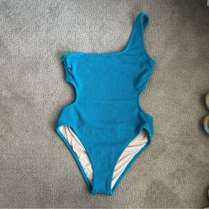 One piece cut out bathing suit